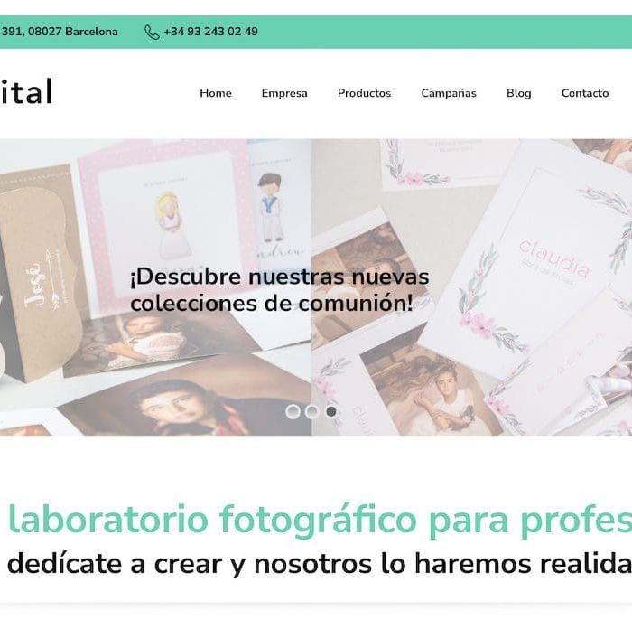 Desarrollo web de SinfoDigital - Laboratorio Fotográfico