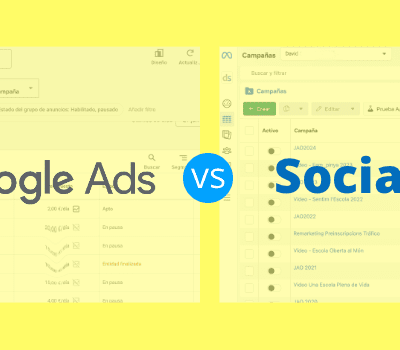Diferencias en la segmentación entre GoogleAds y SocialAds